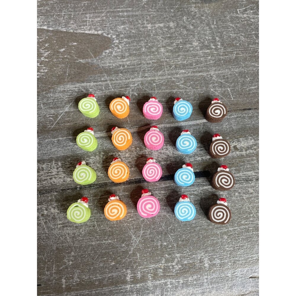 Miniature Dollhouse Dessert‎ Cake Rolls Set Of 20 Crafts Diorama
